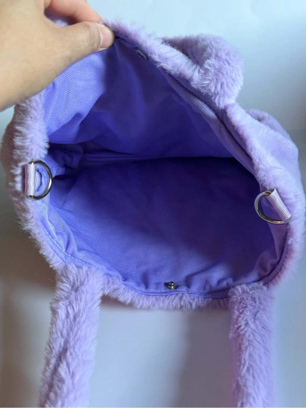 Kuromi mini plush tote bag. Pre-owned in good condition. No strap included.